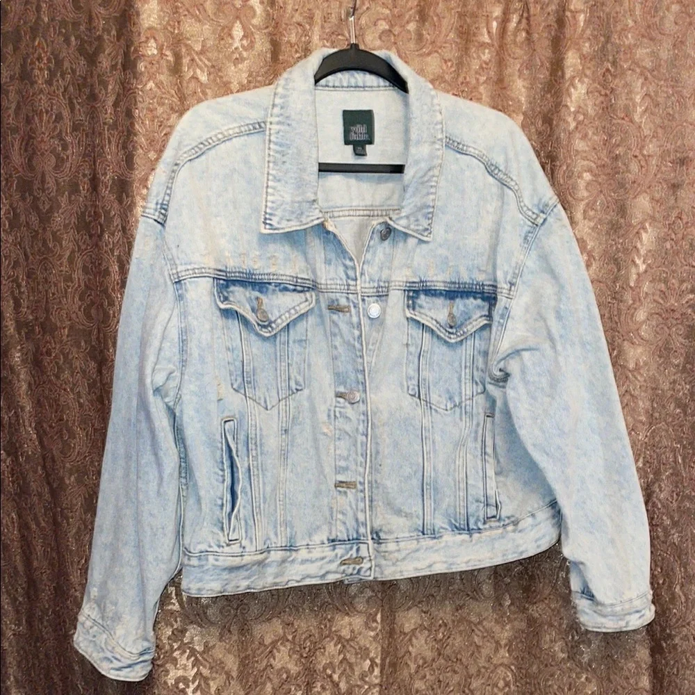 NWOT Wild Fable Blue Jean Jacket Classic Trucker Style. Size XXL. - Picture 1 of 6